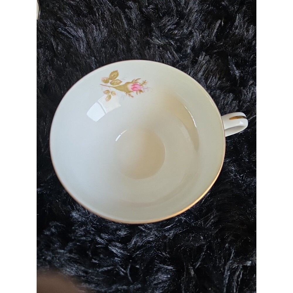 Fine China Royal Rose Tea Cup & Saucer Gold Trim Vintage Replacement - Picture 6 of 9